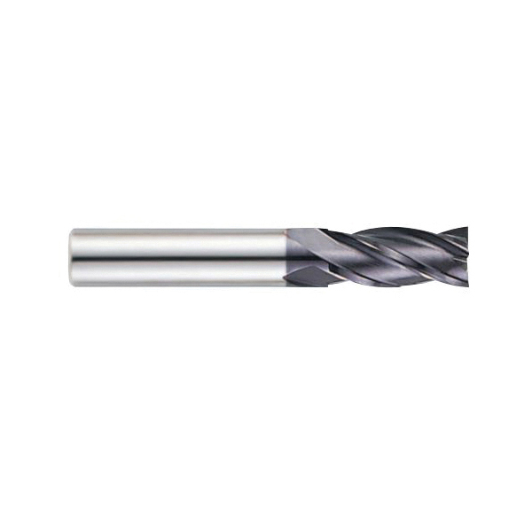 YG-1 EM811040 EM811 X-POWER Metric Short Length High Performance End Mill, 4 mm Dia Cutter, 11 mm Length of Cut, 4 Flutes, 6 mm Dia Shank, 45 mm OAL, TiAlN