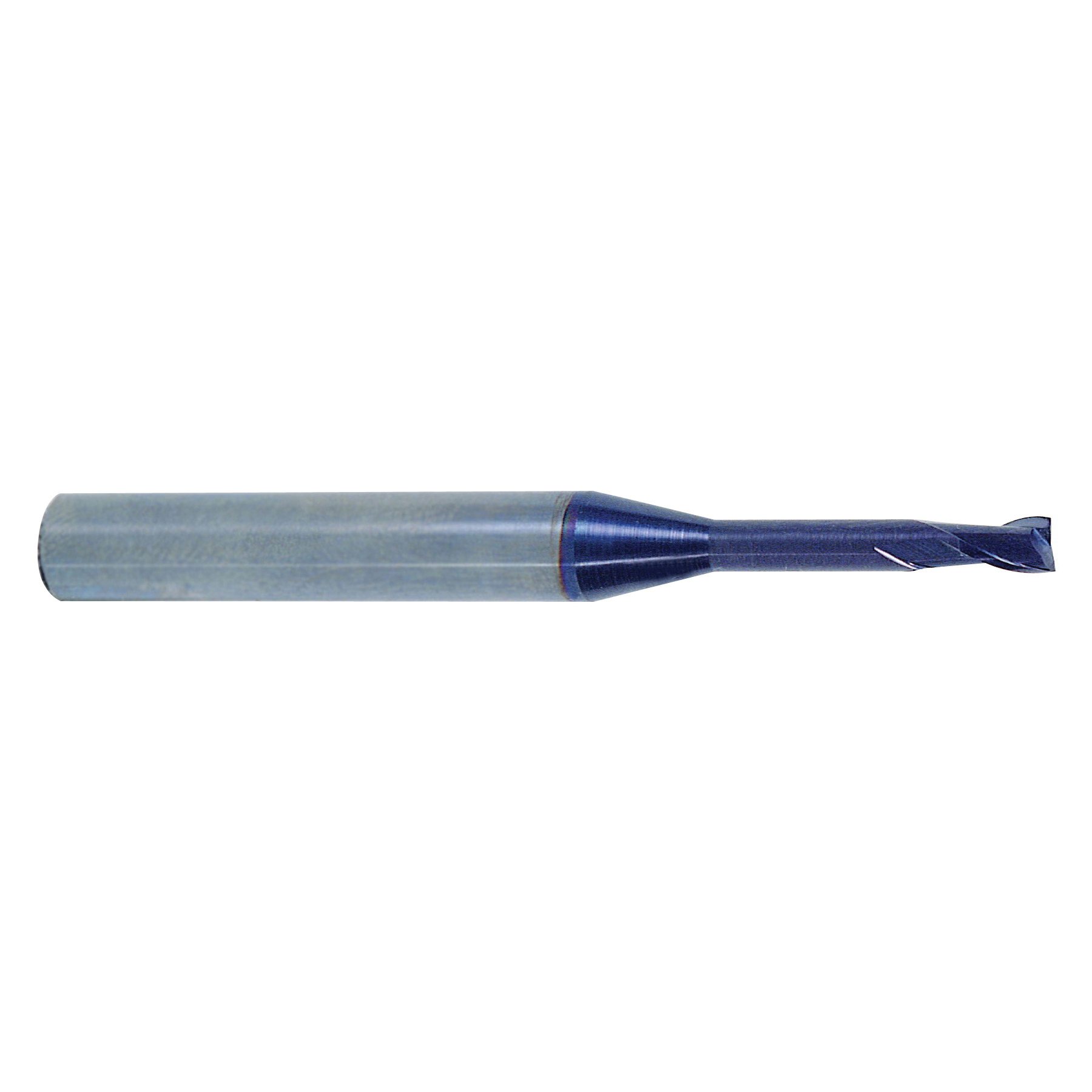 YG-1 EM883915 EM883 X-POWER Center Cut High Performance Metric Regular Length End Mill, 1.2 mm Dia Cutter, 1.8 mm Length of Cut, 2 Flutes, 4 mm Dia Shank, 45 mm OAL, AlTiN