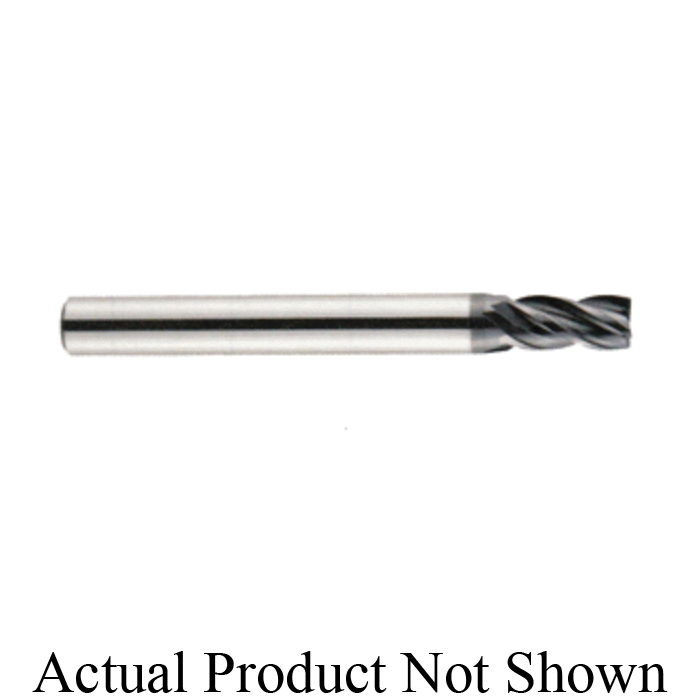 YG-1 EMB12012 V7 Mill Inox EMB12 High Performance Regular Length End Mill, 3/16 in Dia Cutter, 7/16 in Length of Cut, 4 Flutes, 3/16 in Dia Shank, 2 in OAL, AlTiN