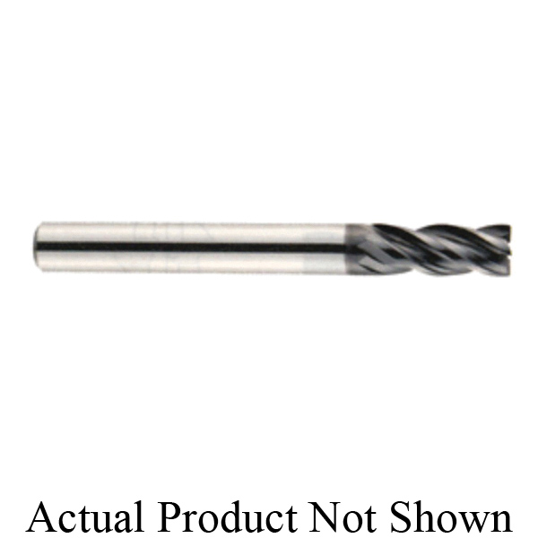 YG-1 EMB13020 V7 Mill Inox EMB13 High Performance Regular Length End Mill, 5/16 in Dia Cutter, 0.015 in Corner Radius, 13/16 in Length of Cut, 4 Flutes, 5/16 in Dia Shank, 2-1/2 in OAL, AlTiN