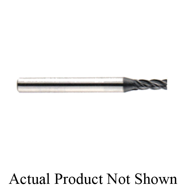 YG-1 EMB15040 EMB15 V7 Mill INOX Corner Radius Long Length End Mill, 4 mm Dia Cutter, 11 mm Length of Cut, 4 Flutes, 6 mm Dia Shank, 57 mm OAL, AlTiN