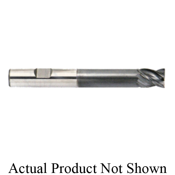 YG-1 EMB20160 EMB20 V7 Mill INOX Extended Length Long Reach End Mill, 1/4 in Dia Cutter, 3/8 in Length of Cut, 4 Flutes, 1/4 in Dia Shank, 4 in OAL, AlTiN
