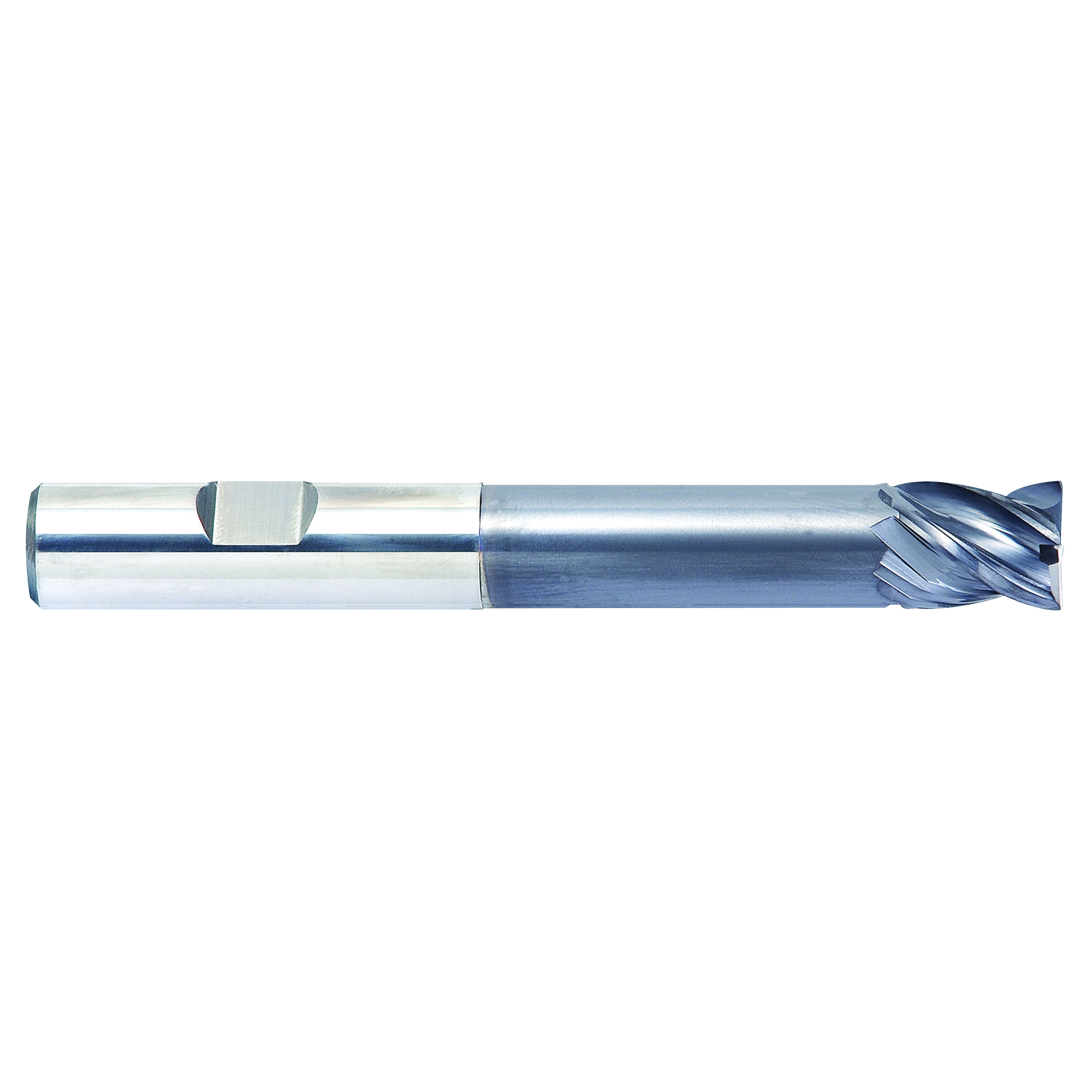 YG-1 EMB20240 EMB20 V7 MILL INOX Center Cut Extended Length High Performance Imperial Long Reach Variable Helix End Mill, 3/8 in Dia Cutter, 1/2 in Length of Cut, 4 Flutes, 3/8 in Dia Shank, 4 in OAL, AlTiN