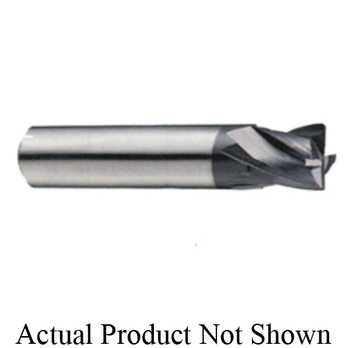 YG-1 EMD46016 V7 Mill Steel EMD46 High Performance Regular Length End Mill, 1/4 in Dia Cutter, 1/2 in Length of Cut, 4 Flutes, 1/4 in Dia Shank, 2-1/2 in OAL, TiAlN