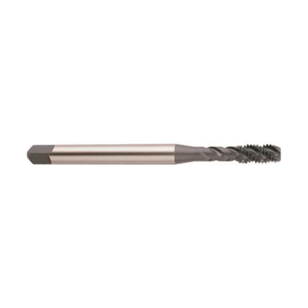 YG-1 G0563 G0 Multi-Purpose Single End Spiral Flute Tap, Right Hand Cutting, 1/2-13 Thread, H3 Thread Limit, Modified Bottoming Chamfer, Right Hand Flute Direction, 3 Flutes, Bright, HSS-V