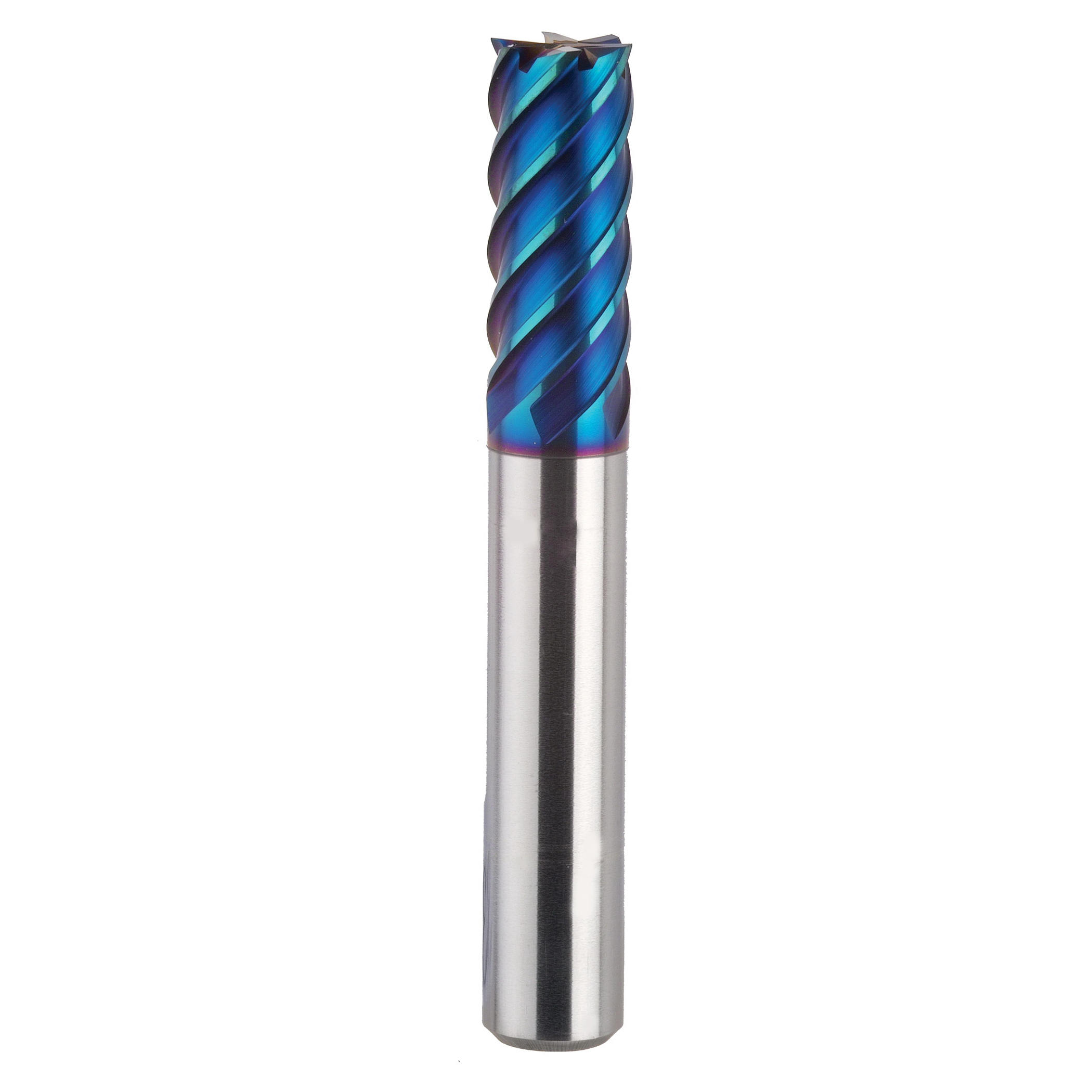 YG-1 G85141 G851 X5070 Center Cut Imperial Corner Radius End Mill, 5/8 in Dia Cutter, 0.06 in Corner Radius, 1-1/4 in Length of Cut, 6 Flutes, 5/8 in Dia Shank, 3-5/8 in OAL, Blue