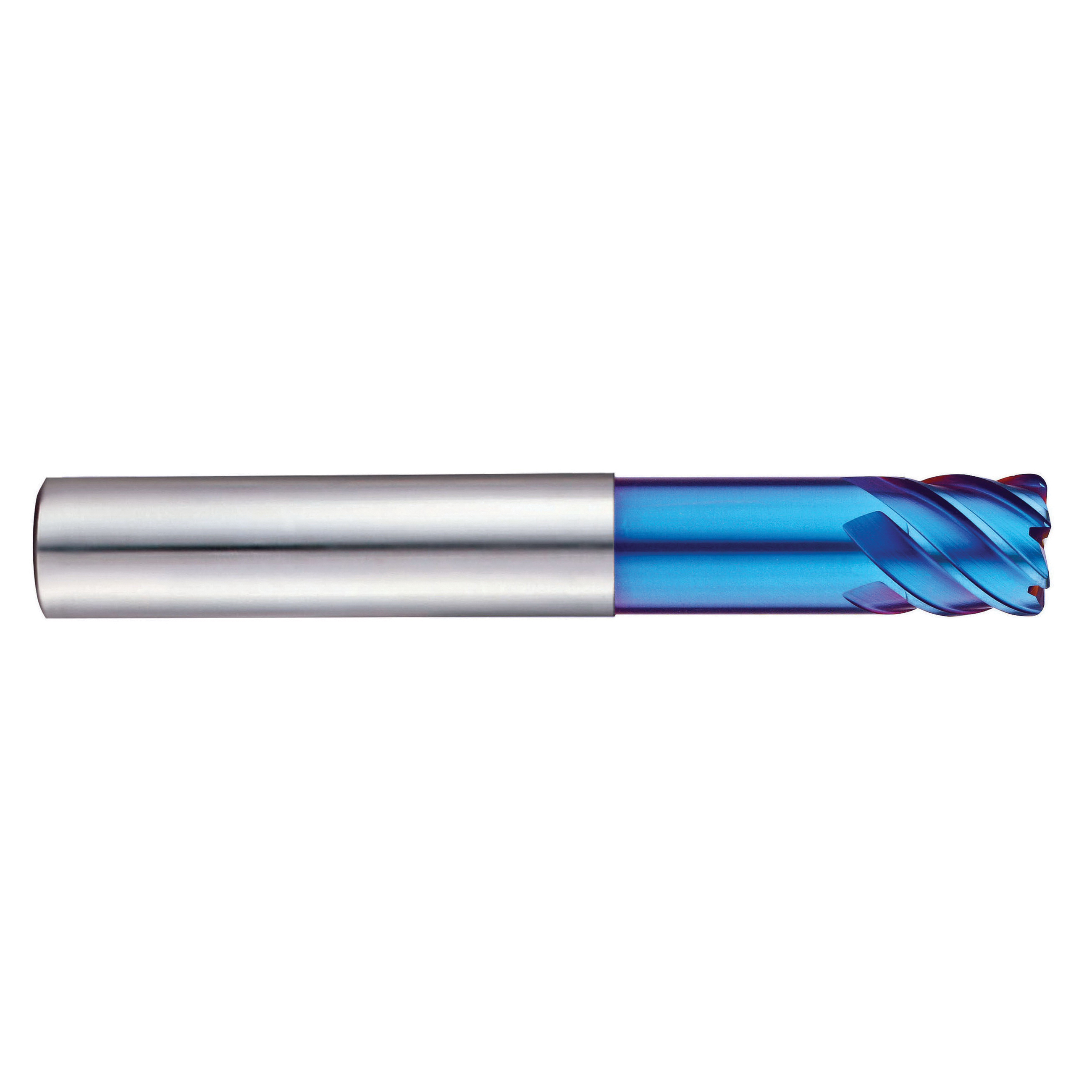 YG-1 G8A39915 G8A39 X5070 Center Cut Metric Corner Radius End Mill With Extended Neck, 20 mm Dia Cutter, 2 mm Corner Radius, 76 mm Length of Cut, 6 Flutes, 20 mm Dia Shank, 140 mm OAL, Blue