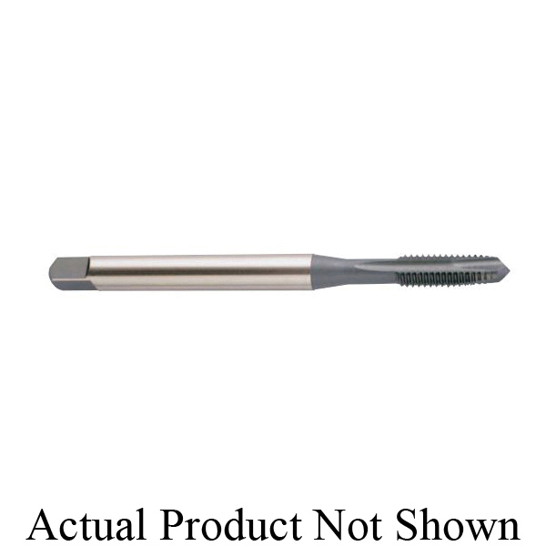 YG-1 K7284 Single End Spiral Point Tap, Right Hand Cutting, M5x0.8 Thread, D4 Thread Limit, Plug Chamfer, 3 Flutes, TiCN Coated, HSS-E-V3